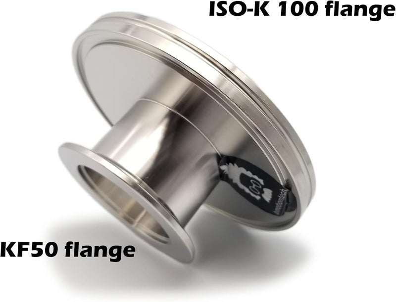 BROWNIAN MOTION TECHNOLOGY ISO100 KF reducer ISO-K 100 flange to KF50 flange straight reducer converter adapter - Image 3